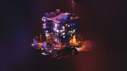 Cyberpunk Flying Apartment 3D model