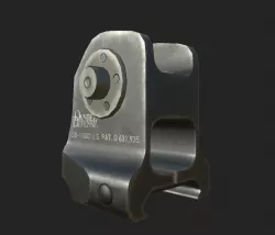 Daniel Defense Rear Fixed Iron Sight Low-poly 3D model