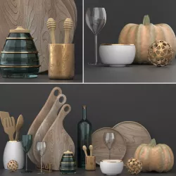 decorative kitchen set 3D model