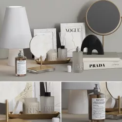 Decorative set Zara Home 3 with Table lamp 3D model