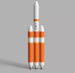 Delta 4 heavy rocket model 3D model