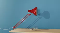 Desk Lamp Rigged - Luxo Style 3D model