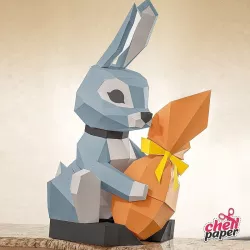 Easter Bunny Low-poly 3D model