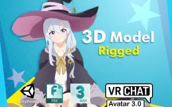 Elaina Majo no Tabitabi VRChat 3D model