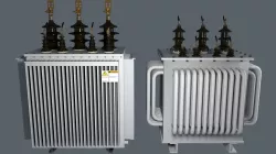 Electrical Power Transformer - Pack with 2 Cinema 4D Projects Low-poly 3D model