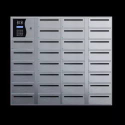 Electronic mailboxes with Smartbox system  3D model