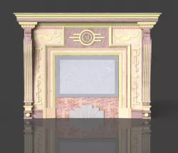 Fireplace portal 3D model