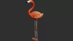 Flamingo Low-poly 3D model