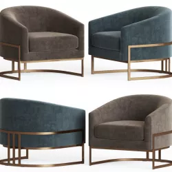 Four Hands Ashford Corbin Chair 3D model