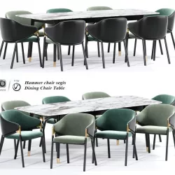 Hammer chair segis Dining Chair Table 3D model