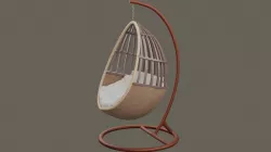 hanging chair Low-poly 3D model