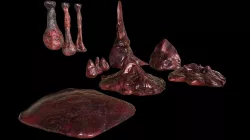 Horror Prop - Cocoon stench Animated  Low-poly 3D model