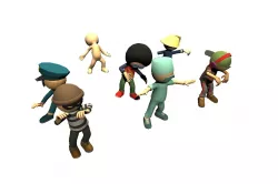 Hyper-Casual Characters pack 2 Low-poly 3D model