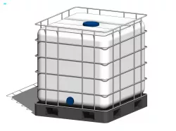 IBC Water Tank - Revit Family 3D model