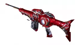 Infinite Gun Handpainted Lowpoly Low-poly 3D model
