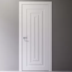 Interior door with linear pattern 3D model