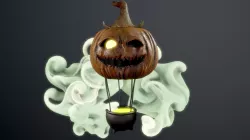 Jako Lantern balloon Low-poly 3D model