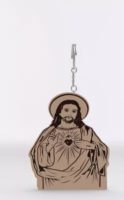 JESUS KEYCHAIN 3D model