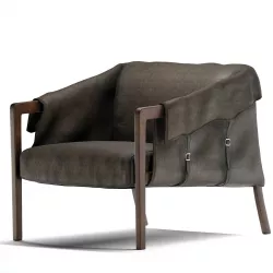 Kent Leather Armchair 3D model