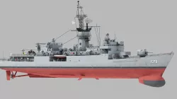 Knox-class frigate USS Joseph Hewes Low-poly 3D model