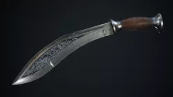 Kukri Low-poly 3D model