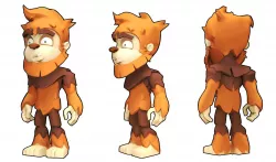 Little Big Foot Model Character Low-poly 3D model