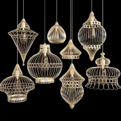 loft vintage e27 pendant light Low-poly 3D model