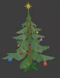 Low Poly Christmas Tree Low-poly 3D model