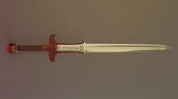Low-Poly Game Ready Fancy Short Sword Low-poly 3D model