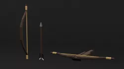 Low poly weapon assets Low-poly 3D model