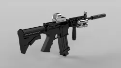M4 gune 3D model
