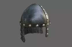 Medieval Iron Helmet - Capacete Low-poly 3D model