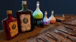 Medieval Medical 3D model Low-poly 3D model