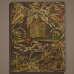 Medieval Skulls Painting Low-poly 3D model