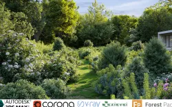 Mediterranean garden plants - Include GrowFX and Mesh file  3D model