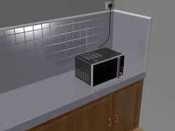 Microwave 3D model