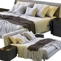 Minotti Spencer Bed 3D model