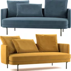Minotti torii sofa 3D model