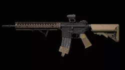 MK18 - Long Barrel Low-poly 3D model