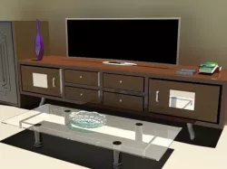 modern tv table 33 3D model
