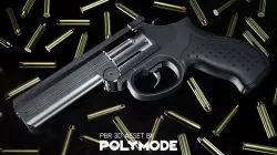 MP-412 REX Game-ready Low-poly 3D model