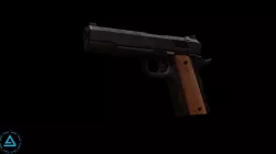 MC 1911 Pistol Low-poly 3D model