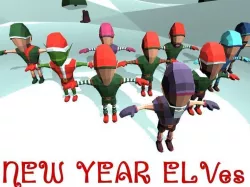 New Yers Elves Low Poly Cartoon Pack Low-poly 3D model
