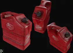Oil can Low-poly 3D model