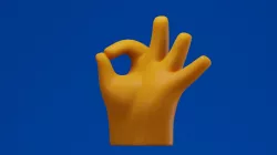 Ok Hand Emoji 3D model 3D model