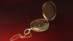Old Bronze Compass Low-poly 3D model