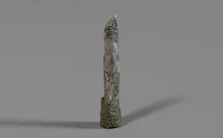 old stone pillar Low-poly 3D model