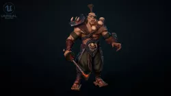 Orc Blademaster Low-Poly 3d model Low-poly 3D model