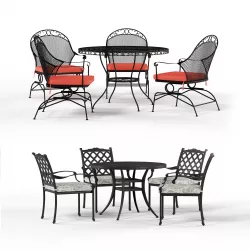 Outdoor dinning set hi poly 3ds max v-ray 2 models 3D model