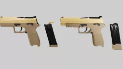 p320 m17 m18 Low-poly 3D model